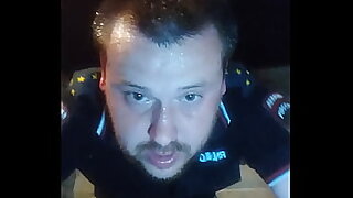 Full video&colon; rough fuck of a policeman's anal hole with a bottle of vodka&excl;