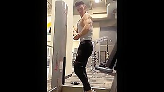 uncut Jewish stud posing