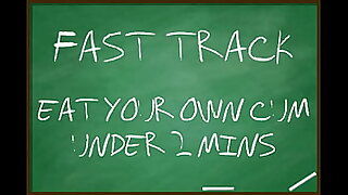 Eat your own cum really fast by Goddess Lana