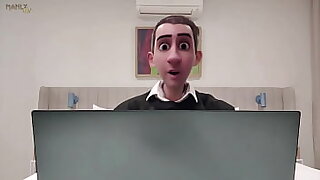 STEP GAY DAD - THE ONLINE OFFICE - CAUGHT JERKING DURING A ONLINE MEETING WITH MY BOSS&excl;