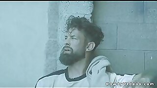 Kind man Roman Todd brings home homeless Alpha Wolfe for anal sex