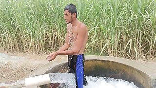Pakistani enjoying tubewell