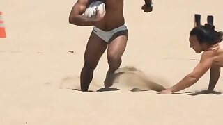 Speedos beach rugby