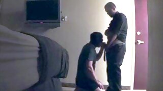 Hooded cocksucker in a hotel sucks off walk in horned up top on hidden cam