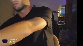 He forgot he is on live and get caught with his cock