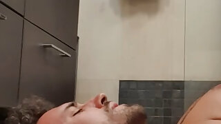 Guy tries to give himself a facial