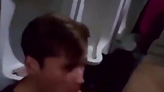 Back to sucking anon dick at the urinals with people watching.