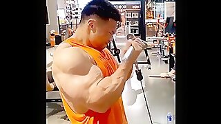 Asian monster biceps