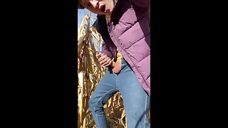 Risky! Horny Boy Can't Wait Anymore & JERKING BIG DICK OUTDOOR SEXY PUBLIC HANDSOME COLLEGE
