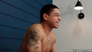 Let's watch Leon and Danny as  they penetrate Roman's hole