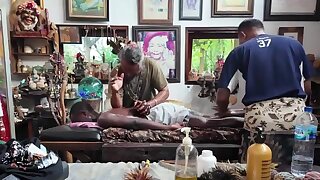 Traditional, yet bizarre bali indonesian massgae