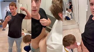Salesman in shop found me sexy and got horny