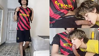 A young gifted jock from school needed affection and cum