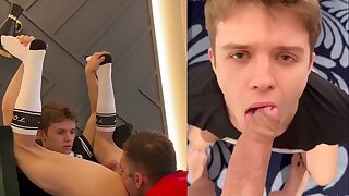 Cute twink makes his daddy satisfied