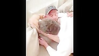 Licking muscled hunk's blonde pits