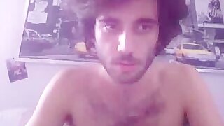 Cumshot of hung hunk with hairy pits