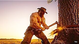 Muscular Cowboy: Axe of Strength