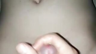 Daddy works my ass with a dildo and wanks me off after fucking me bareback on a dirty mattress in his basement