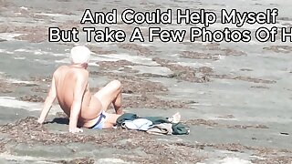 A nice old gentleman I saw at a beach in his underwear and could help myself but take a few photos and video of him
