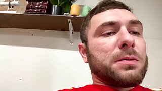 Horny Missouri Daddy cums thick loads on the floor