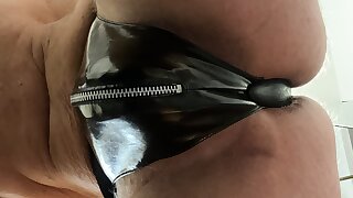 Had to wank my cock with my large buttplu in my add fantasizing about getting screwed