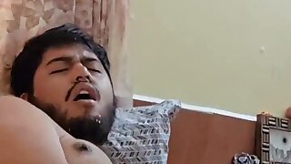 Hairy Bear Spraying Thick Load On His Face