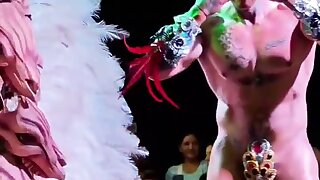 Hot guy dancing naked carnival parade