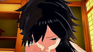 Kimetsu No Yaiba Yaoi - Tomioka blowjob and anal sex with Uzui