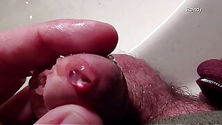 Super close up view of my peehole as I pee