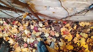 Guy wank show outdoor web