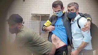 Getting fucked in a public bathroom