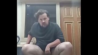 The tattooed Russian whore is masturbating her small penis and fucking her huge ass&excl;