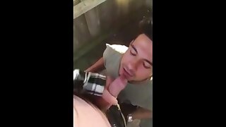 Cute cock sucker and cum eater