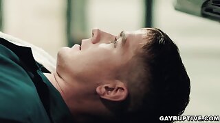 Brandon Anderson getting anal fucked by his coworker Roman Todd
