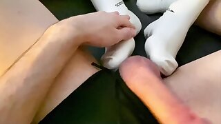 Twink bottom fucked in speedos whilst caged