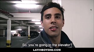 Muscle Jock Latin Boy Paid Cash Fuck Stranger From Parking Garage POV